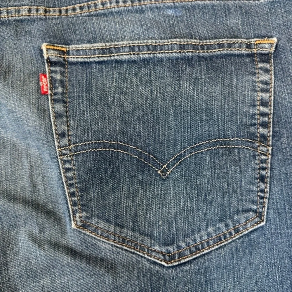 Levis 541 Mens Jeans 44x30 Blue Medium Wash Athletic Taper Stretch Denim